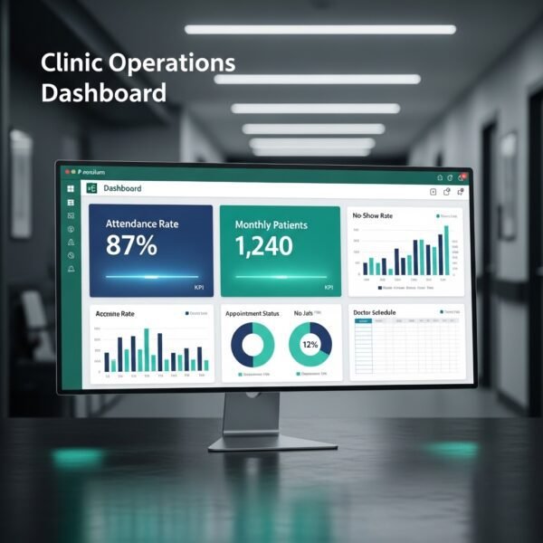 Clinic Operations Dashboard Excel Template