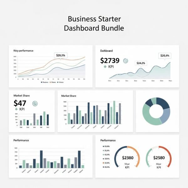 Excel Business Starter Dashboard Bundle