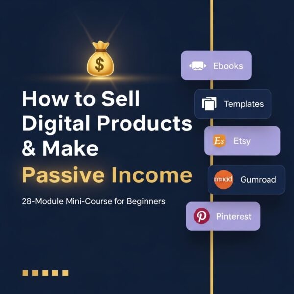 How to Sell Digital Products Mini-Course for Beginners